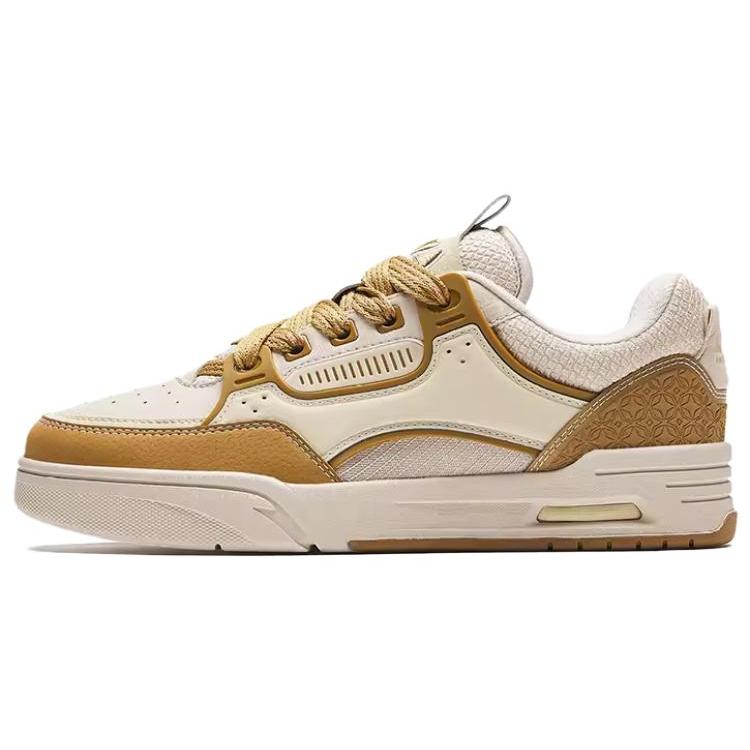 

Anta Slip Resistant Cushioning Abrasion Resistant Low top Skateboard Shoes Women s Beige Yellow 122418040-5 37.5