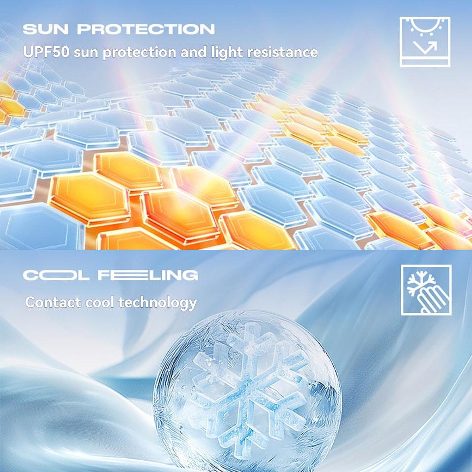 Gobygo Upf50+ New Summer Sun Mask Seamless Breathable Sunshade 3D Stereoscopic Ice Silk Mask Face Gini Outdoor Sports Cycling