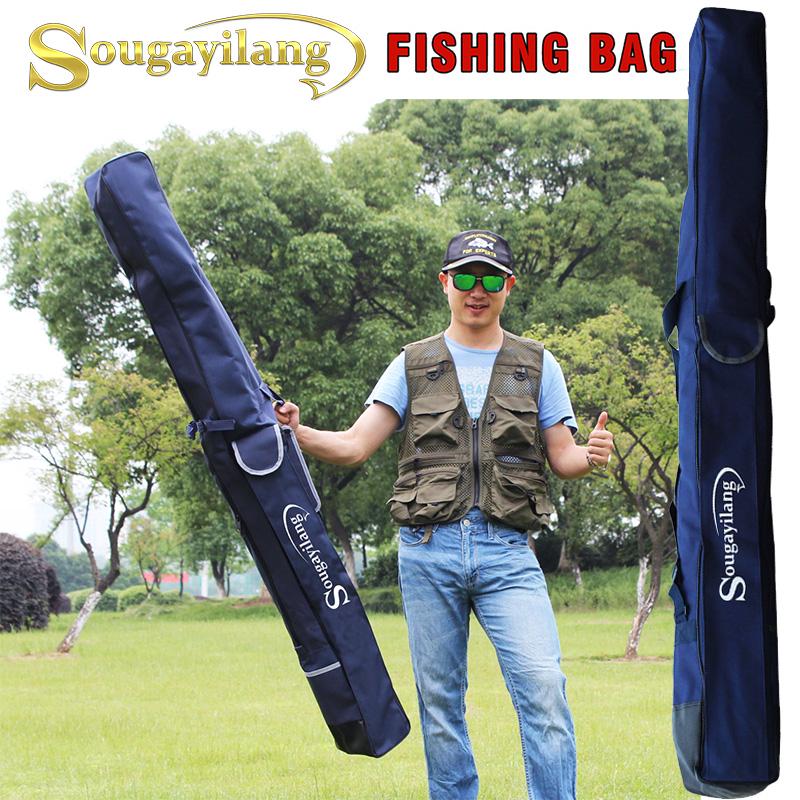 

Сумка для рыболовных снастей Складная сумка для удочки Большая вместительная сумка для удочки Водонепроницаемая сумка для снастей синий
