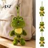 Kleines Rucksack-Accessoire Lustiger Frosch Plüsch Schlüsselanhänger mit Duft & Beweglichen Gliedmaßen, Weiches Stofftier Niedlicher Taschenanhänger für Rucksäcke Schlüssel, Dekorativ