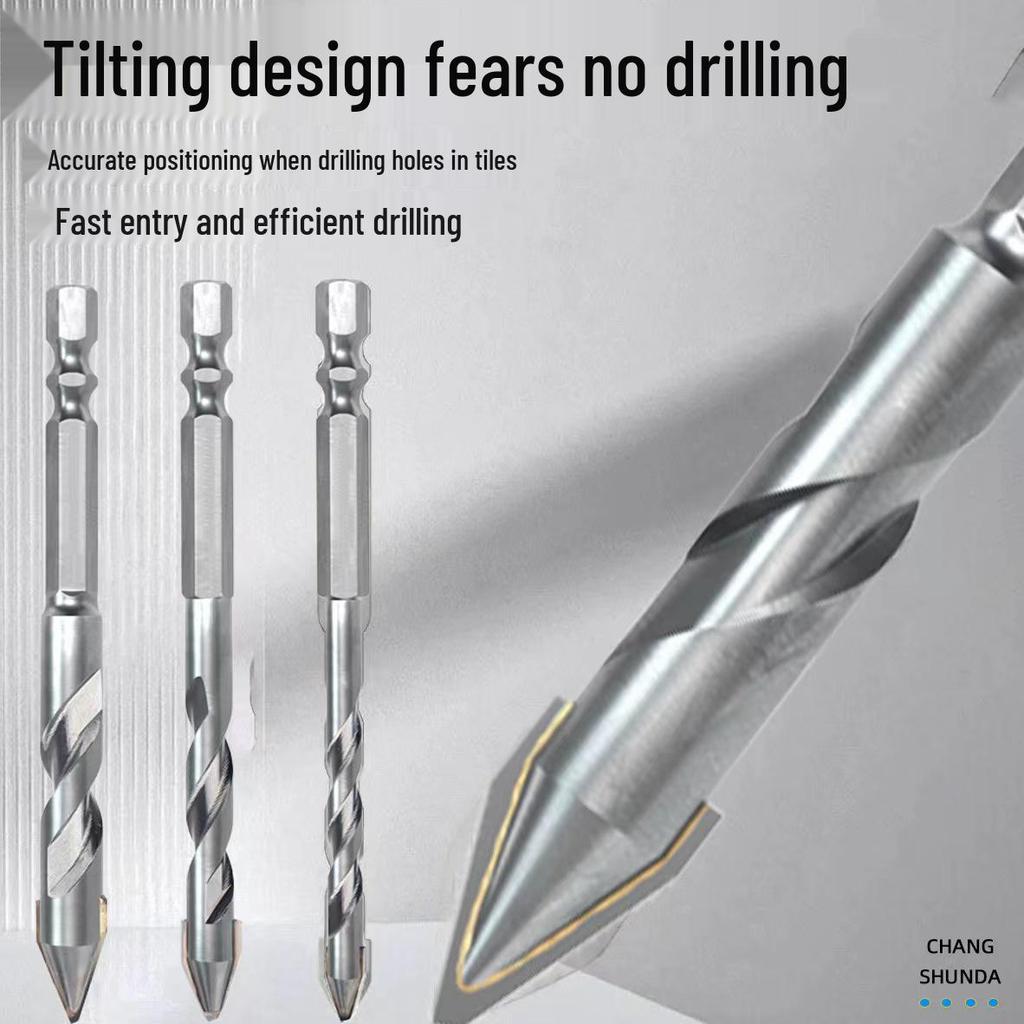 Crooked Head Eccentric Super Hard Alloy Drill Bit for Tile and Stone