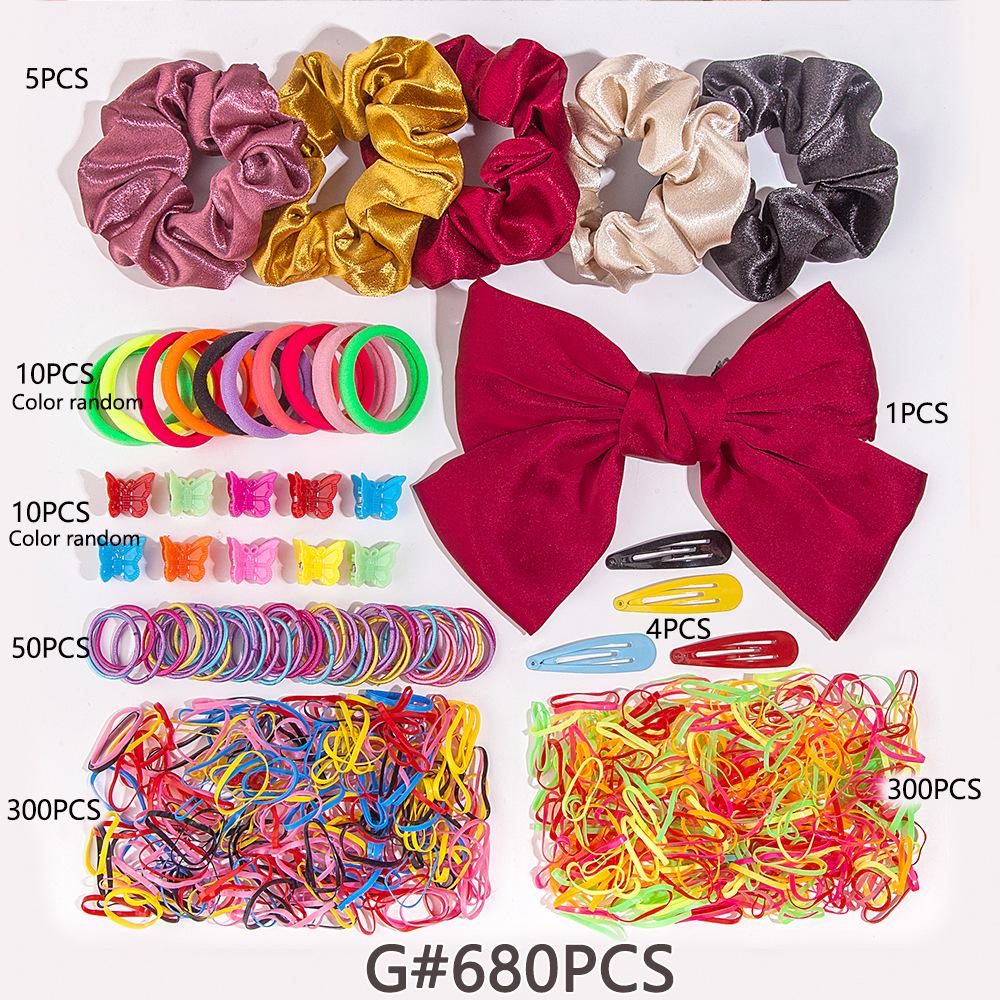 Children's Hair Accessories Gift Set: Hair Clips, Hairpins, Baby Ties, and Princess Hair Ropes