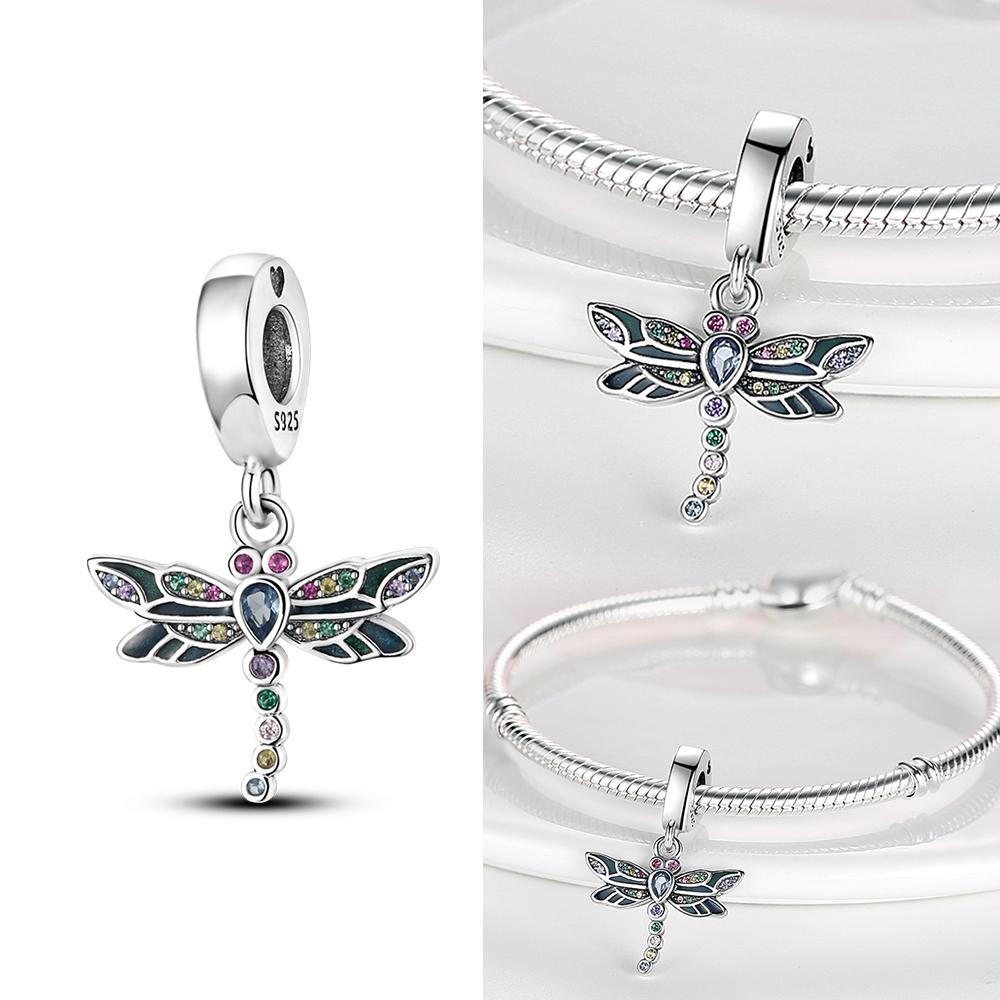 Charms Plata Dragonfly Pendant Copper Plated For Charms Copper Plated Original Bracelet For Jewelry Making