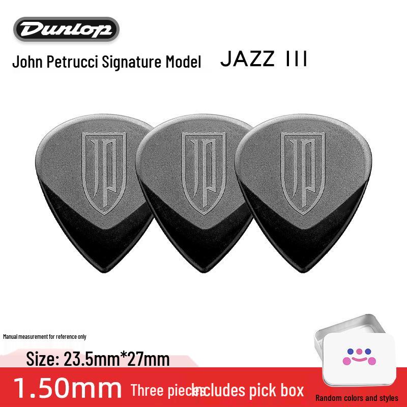 Dunlop Jazz3 Electric Guitar Pick - Genuine Small Turtle Jazz 3-Speed Bass Pick