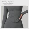 Women's Quick-Dry Stand Collar Long Sleeve Yoga Jacket