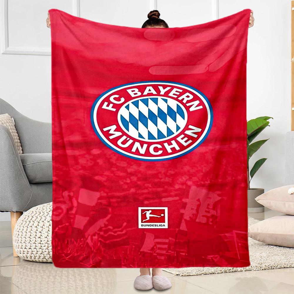 Bayern Munich Blanket Durable Comfort Suitable for Bed Livingroom Bedding Four Seasons Universal Digital Print Birthday Christmas Gift Blanket