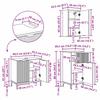 Bathroom Furniture Set with Shelf 3 Pcs Concrete Grey Particleboard