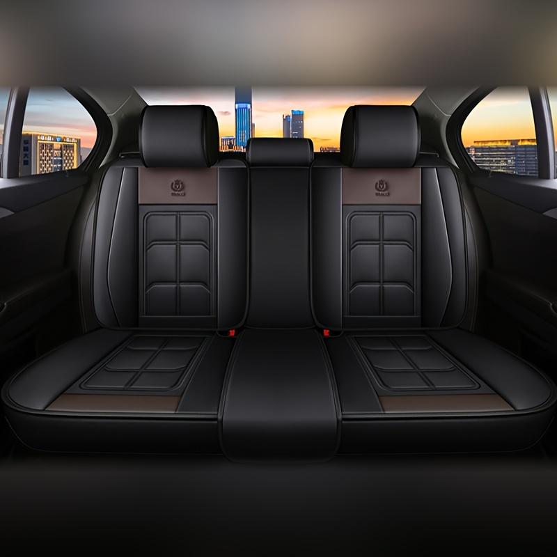 PU Leather Luxury Car Seat Covers for Rear Three-Seater Protective Pads for Sedans and SUVs - Durable Comfortable and Stylish Pickup Truck Seat Covers