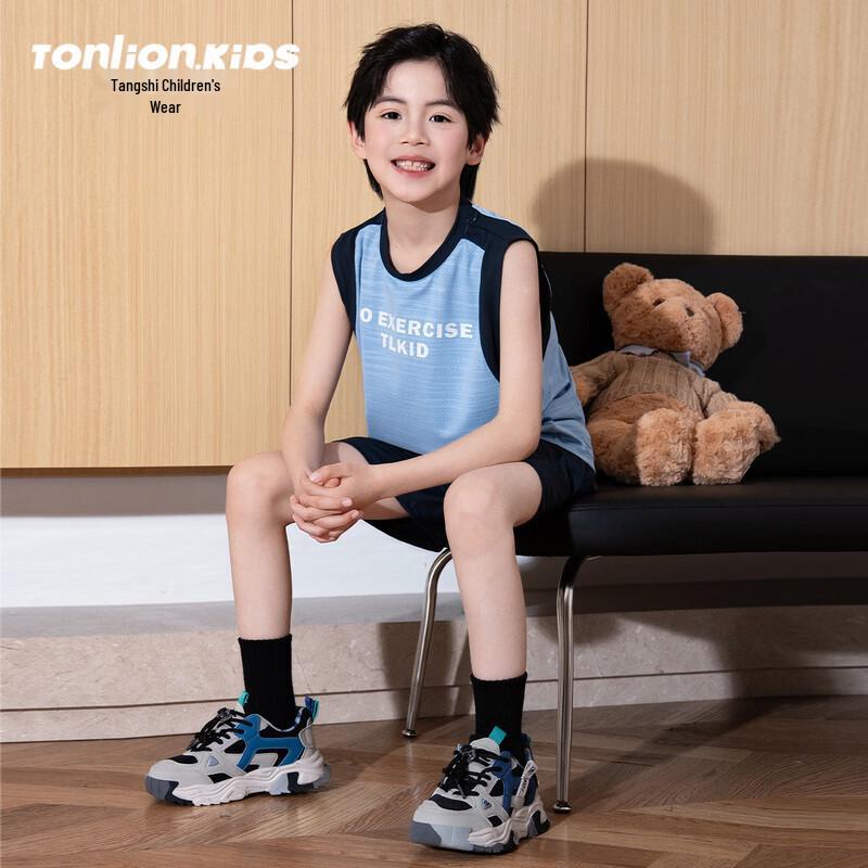 Tang Shi Boys  2026 Summer Trendy Vest  Shorts Set 160