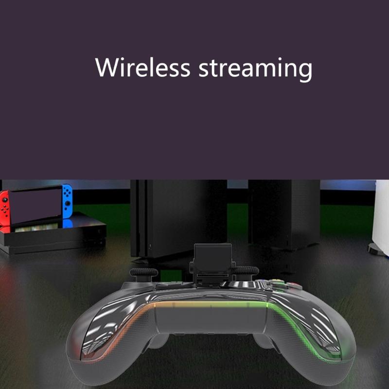 Gaming Controllers With Hall Triggers RGB LED Lights Remote Joystick Gamepad Accessories Bluetooth-compatible Controller