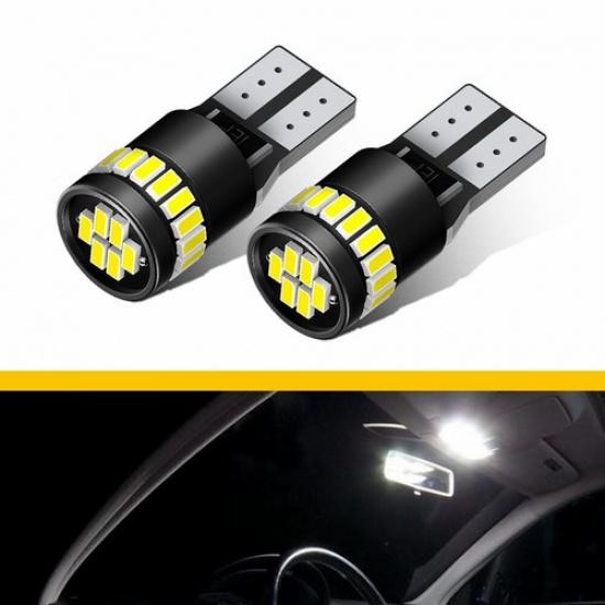 2X AUXITO T10 168 2825 W5W 24LED License Plate Light Bulbs 6000K White Fit Ford