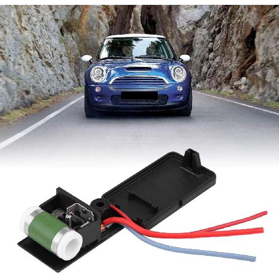 Radiator Fan Resistor, 17117541092R Car Engine Cooling Radiator Fan Motor Resistor, Car Engine Blower Fan Replacement Fan Resistor Fit for Mini R50