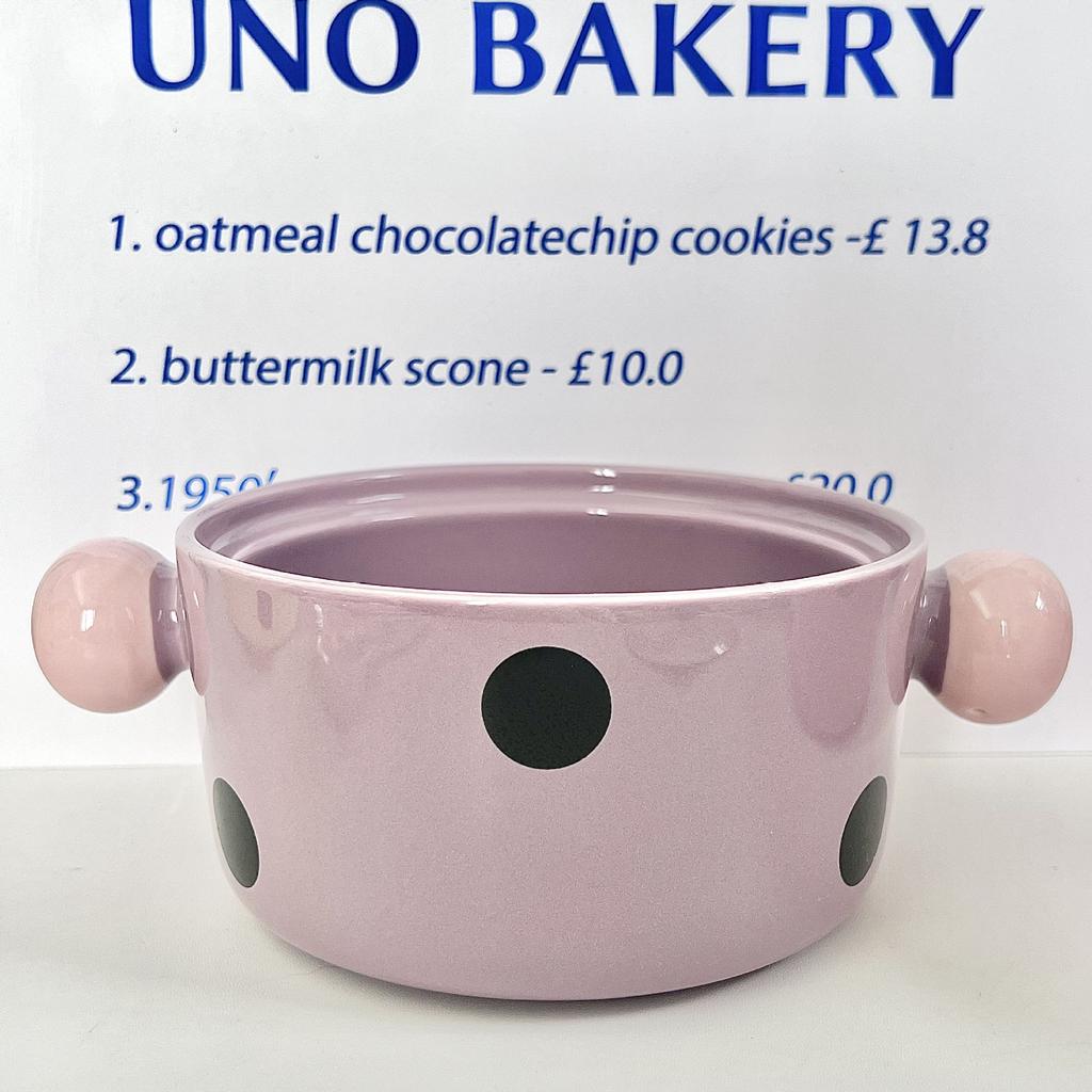 Give Girls Birthday Gifts, Cute Contrasting Colors, Polka Dots, Ceramic Instant Noodles Bowl with Lid, Girlfriend Practical Souvenir Gift Box.