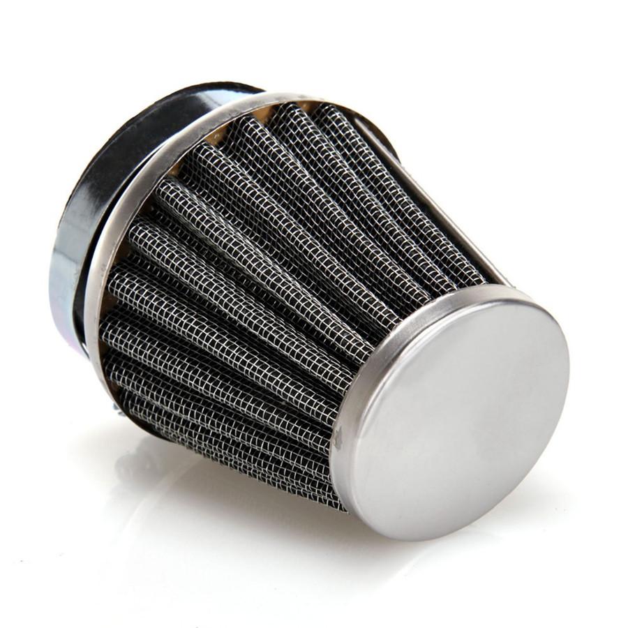 4Pcs 60mm Motorcycle Motor Conical Style with Dual Layer Steel Mesh Air Filter