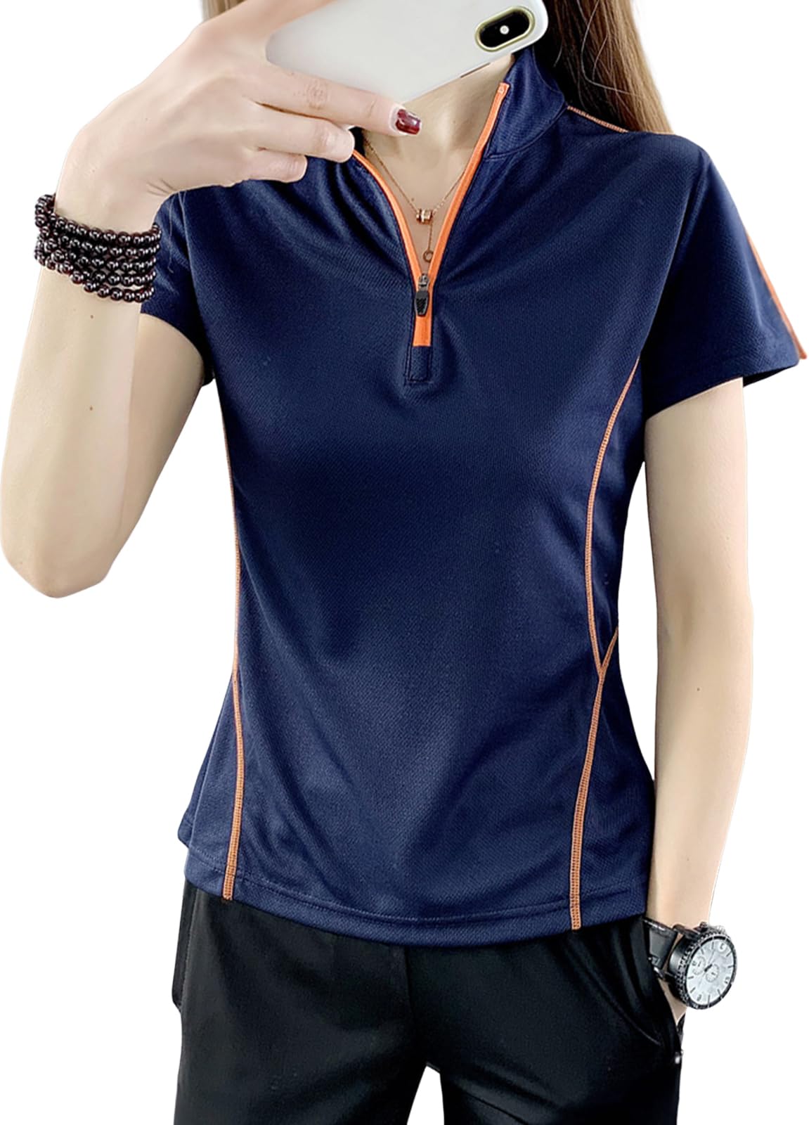 

Short Sleeve Golf Perfect for and Stylish and this navy blue top makes a great gift for Respect for the Aged or any Perfect for and Perfect for casual