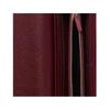 Gucci GG Marmont gold double G hardware snap closure cow leather wallet women's black with red
