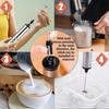 Espumador de Leche Eléctrico de Mano 3 en 1 3 Velocidades Ajustables Mini Batidora de Mano Varilla Desmontable de Acero Inoxidable Herramienta para Uso en la Cocina del Hogar