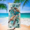 Tropical Sunset Beach Towel Palm Tree Print Quick Dry Absorbent Towel for Beach Lovers