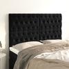 3116718 vidaXL Headboards 4 Pcs Black 72x7x78-88 Cm Velvet