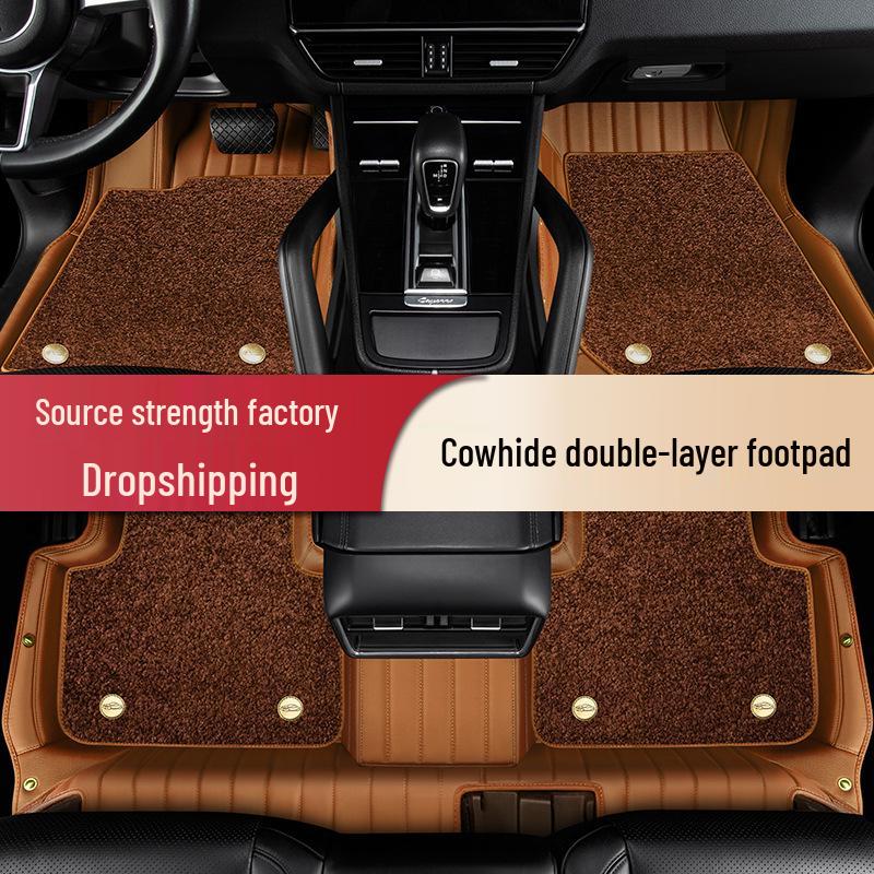Custom-Fit Cowhide Floor Mats for Cadillac CT5, CT6, XT4, XT5, XTS, XT6 - Full Coverage