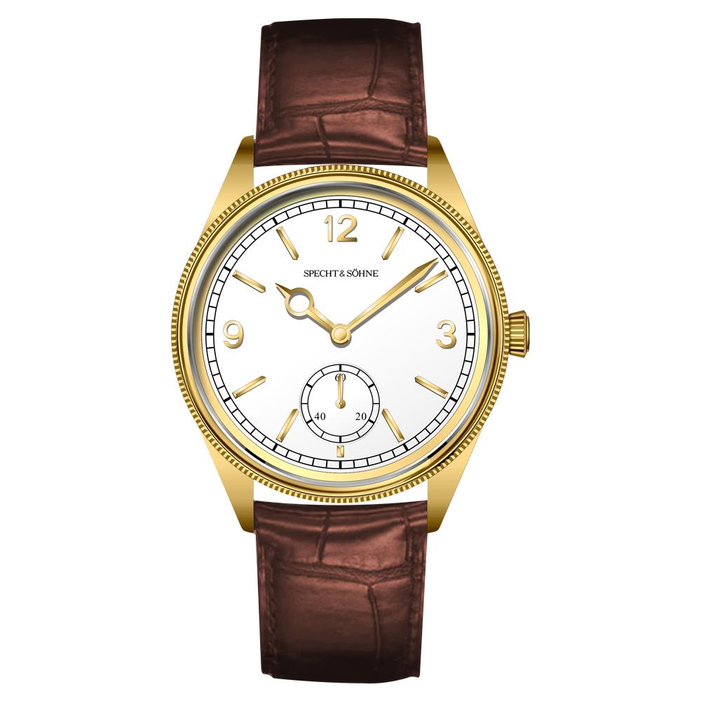 

New Specht & Söhne 1908 Classic Men s Watches Mechanical Watch Genuine Leather Stainless Steel Business Wristwatch Waterproof