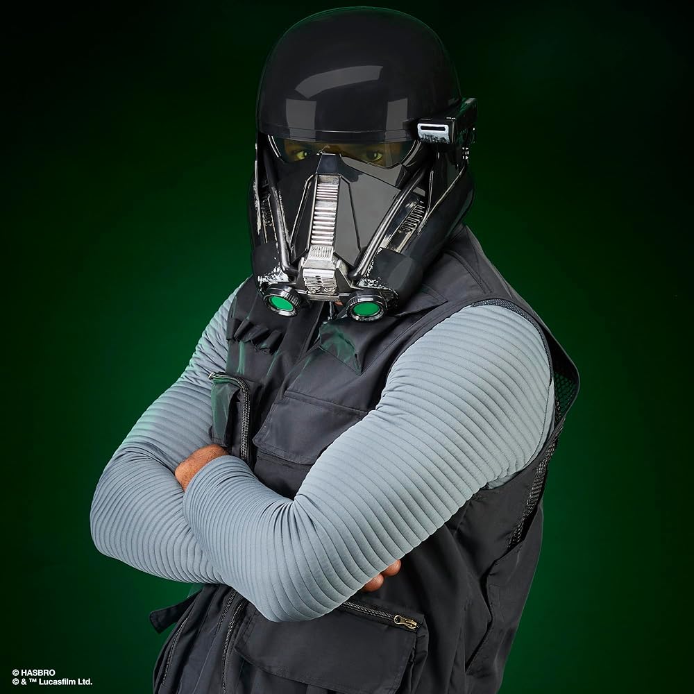 Hasbro Star Wars Black Series Imperial Death Trooper Premium Electronic Helmet, Rogue One: A Star Wars Story Roleplay Item, Ages 14 and Up, G0706, Aut