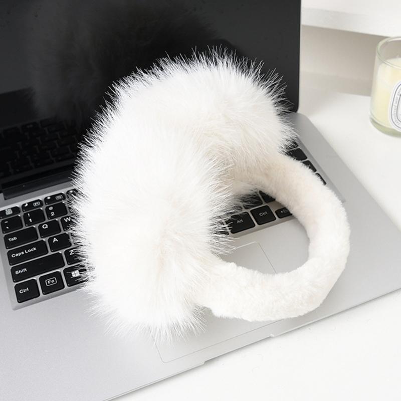 Flauschige und warme zusammenklappbare Plüsch-Ohrenwärmer für Winter-Outdoor-Aktivitäten halten Sie bei kaltem Wetter beim Skifahren warm.