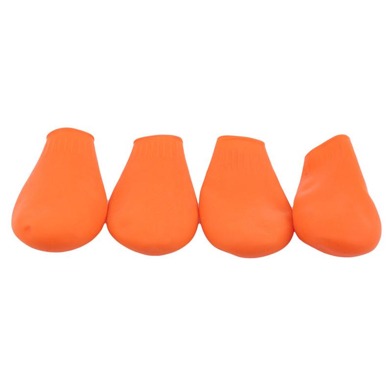 4Pcs/Set Waterproof Dog Shoes For Chihuahua Balloon Type Rubber Rain Boots Portable Dog Accessories Outdoor Footwear Socks