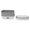 Portable Self Cooking Electric Lunch Box   Rice Cooker 2 Layers 4 Stainless Steel Food Insulation Bowls for   Dormitory 2L