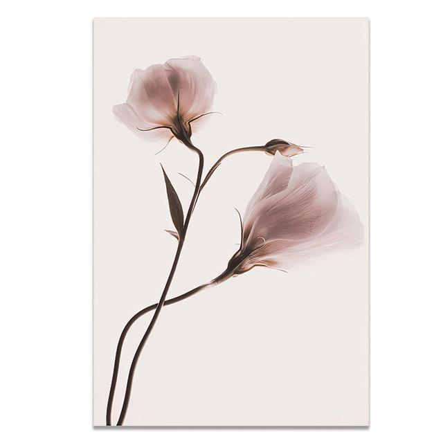 Nordic morela kwiaty obraz ścienny na płótnie pejzaż morski dziewczyna ślubna fale plakaty i druki zdjęcia do wystroju salonu