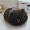 Fluffy Kitten Dolls Stuffed Animals Black Cat Plush Lovely Cute Cat Plush Toys  Baby Gifts