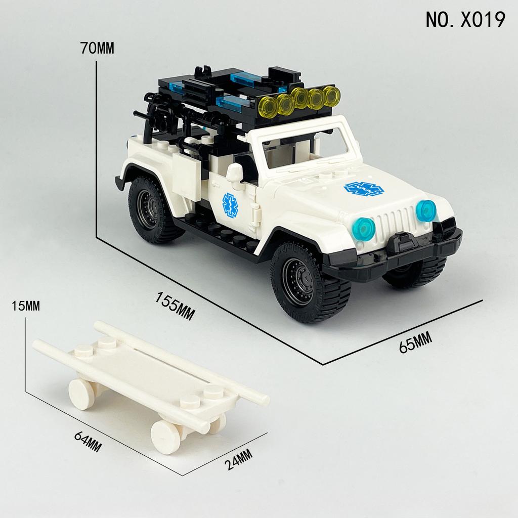 City Series Special Police Patrol Car Police Car Toy Assembly Children's Educational Building Blocks Toys