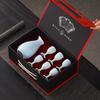 Chinesischer Stil Keramik Ein Topf Sechs Tassen Wein Set Haus Küche Trinkgeschirr Weinkanne Weinausgießer Bar Barzubehör Baijiu Tasse Geschenk Neu