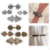 4 Pairs Cardigan Clips Vintage Hollow Flower Cape Fasteners Sew On Hooks and Eyes Clip