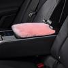 Soft Car Armrest Cover Skin-friendly Plush Center Console Seat Box Protector Pad Auto Accessories