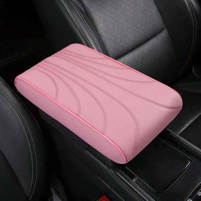 1pc Car Armrest Box Mats Memory Foam Car Arm Rest Box Pad Leather Central Console Covers Styling Car Decor Auto Interior Accessories