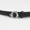 Women'S Leather Thin Belt Decorative Shirt Waist Seal With Dress Suit Waist (2Cm 8 Colors Optional)