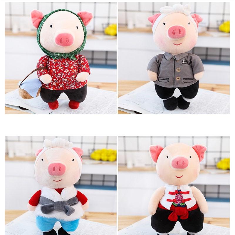 Cute Plush Toy Couple Pig Dolls, Soft Stuffed Animal Dolls, Perfect Gift For Boyfriend 15cm, 50cm, 28cm