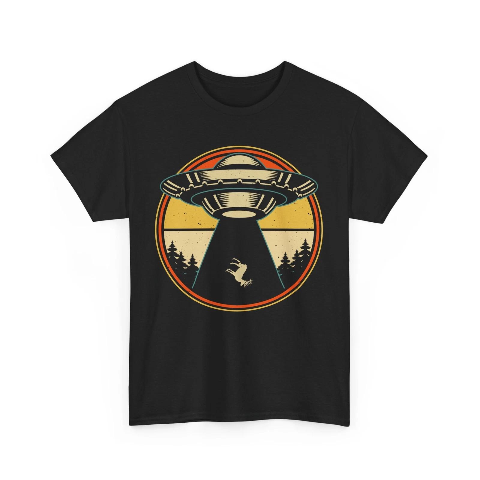 Alien UFO T-Shirt | Extraterrestrial Meme Graphic Tee | Alien Abduction Shirt XL