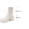 Autumn and Winter New styles fashion High heels Women's boots zipper round toe Square heel Modern Boots high 6cm size 34-43