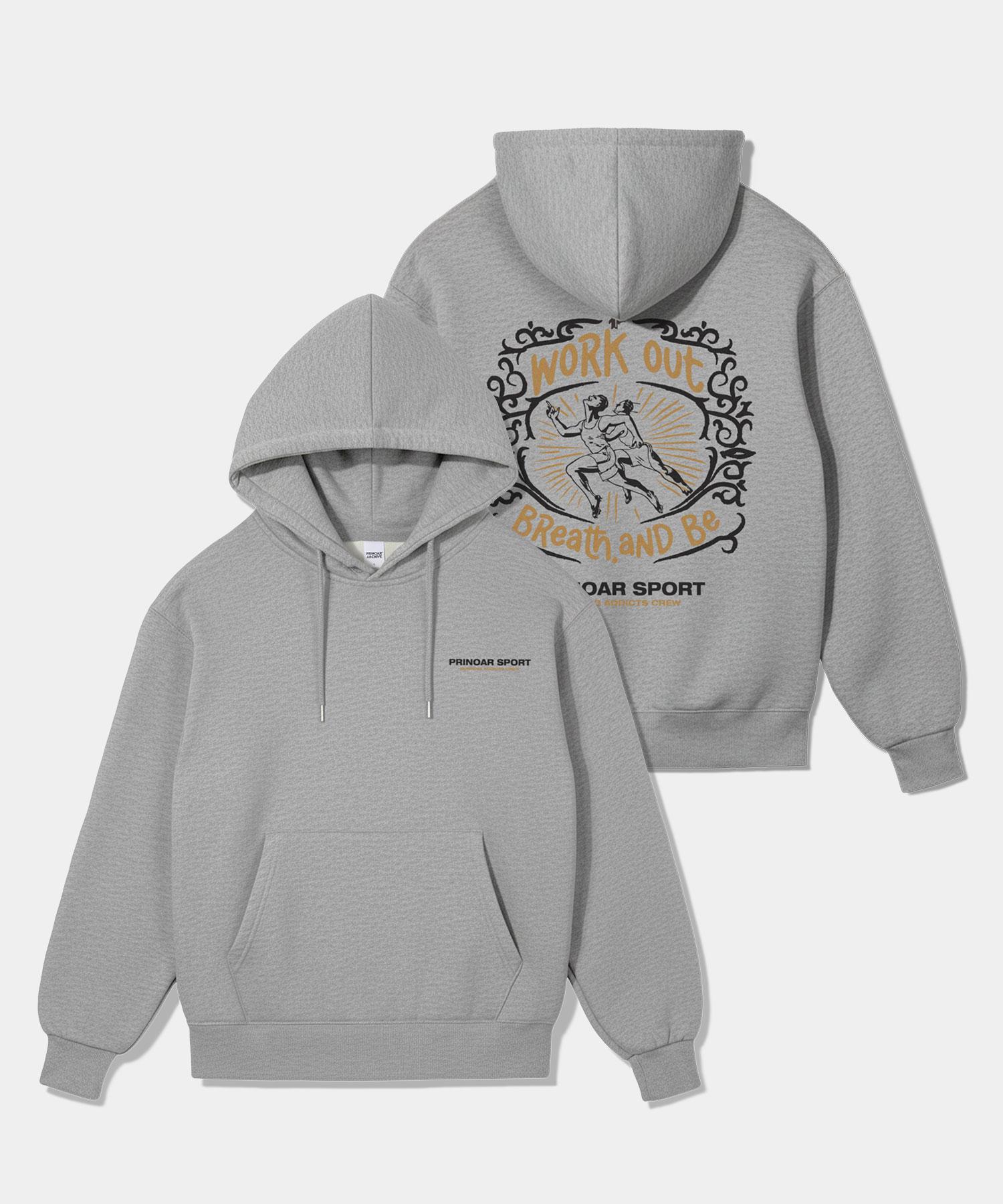 Флисовая толстовка Preenor Running Crew - Меланж Melange/S