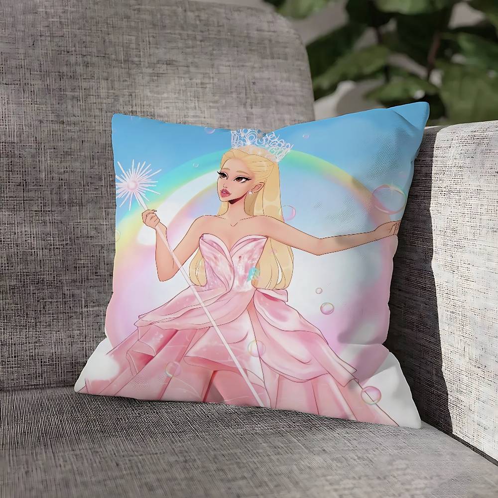 W-WickeES Elphaba G-Glinda Pillow Case For Sofa Decor Car Office Room Printing Cushion Cover Decorations and Protector