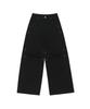 ODDSTUDIO Rivet Parachute Wide Cotton Pants - Black