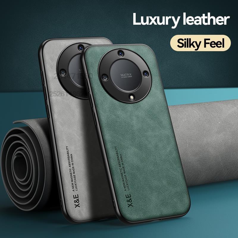 Built-in Magnetic Holder Plate Phone Cases For Honor 400 300 200 100 90 Pro Lite Smart Power 5G Silicone Shockproof Back Cover