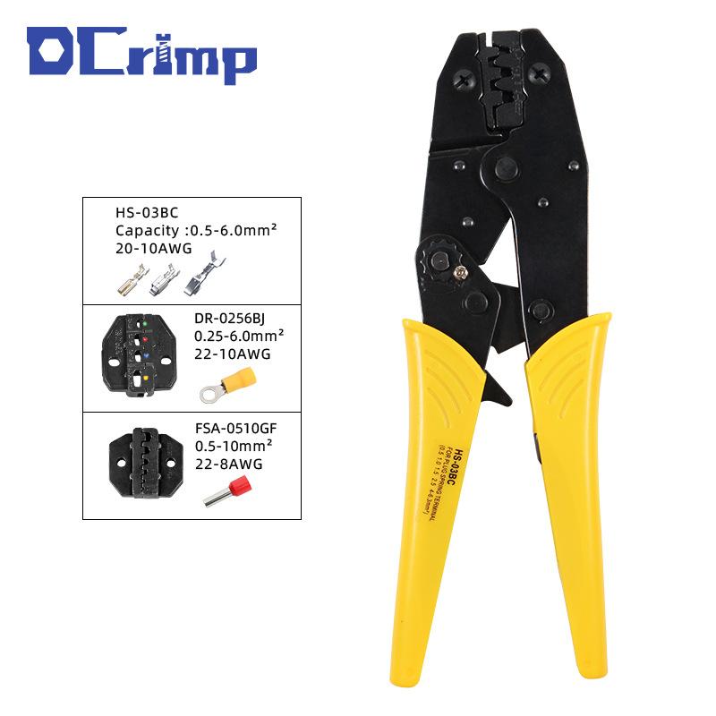 Crimping Pliers HS-03BC HS Series Wire Crimping Pliers Multiple Jaw Tools Multifunctional Hand Tools
