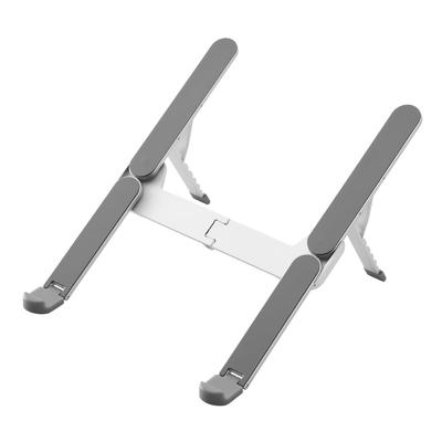 King Jim Folding Laptop Lightweight NPS30-SL Stand, Silver, Portable, Non-Slip,
