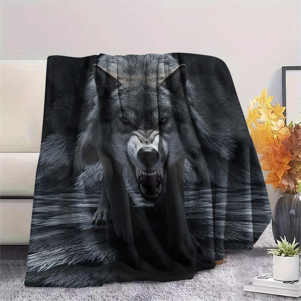 1 Stück Flanelldecke mit Cartoon-Druck, Hohe Qualität, Bequem für alle Jahreszeiten, Heimdekoration, Wärme und Komfort, Perfekt als Weihnachts- oder Geburtstagsgeschenk