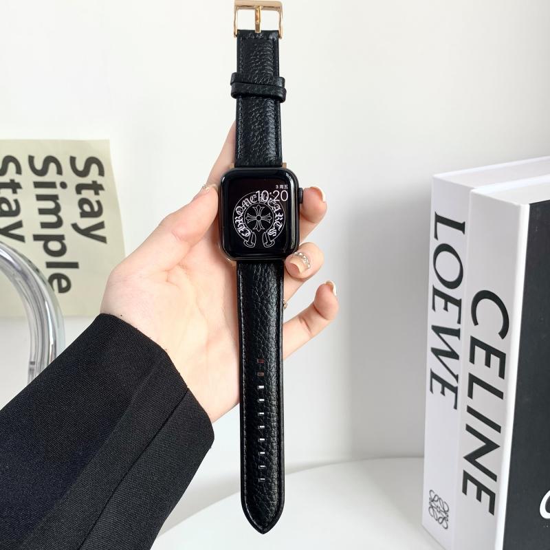 Для Iwatch10 Ремешок Apple Watch9 Apple Watch S876 Поколение Se Ремешок из фактурной кожи Self-test 22mm