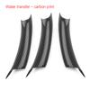 Carbon Fiber Car Interior Door Pull Handle Inner Panel Trim Cover Fast Install With Seconds For BMW X5 X6 E70 E71