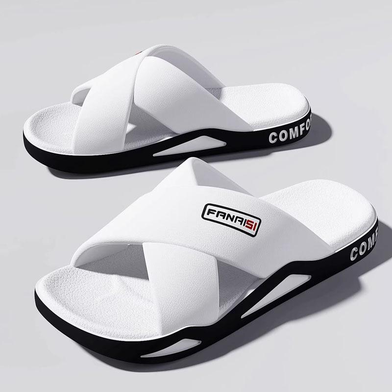 Herren Pantoffeln Bequeme Freizeit Badezimmer Pantoffeln Haus Innen und Strand Pantoffeln